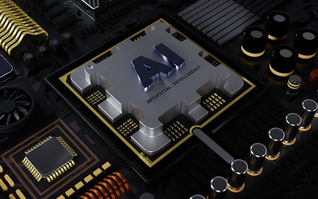 AI processor on a circuit board